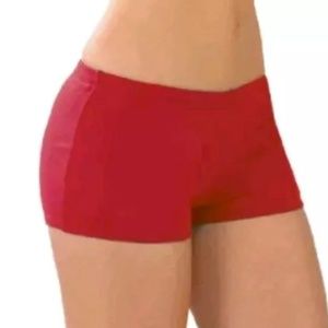 Body Wrappers Women's Small Scarlet Red Shorts